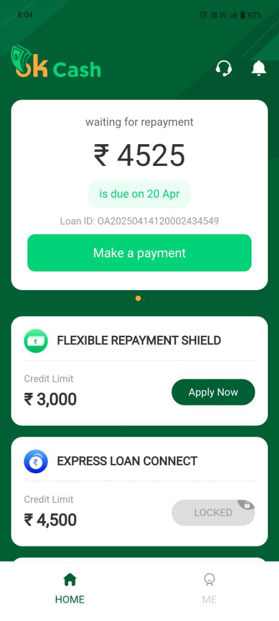 OK Cash Loan App 