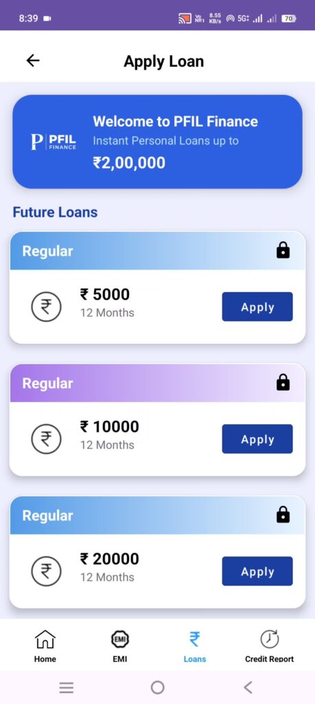 PFIL Finance Loan 