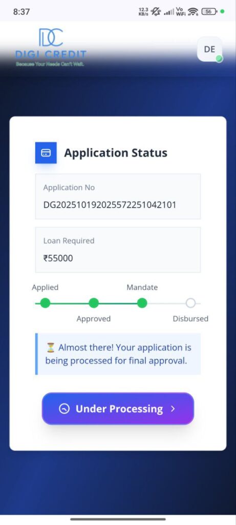 DIGI Credit Loan Apply