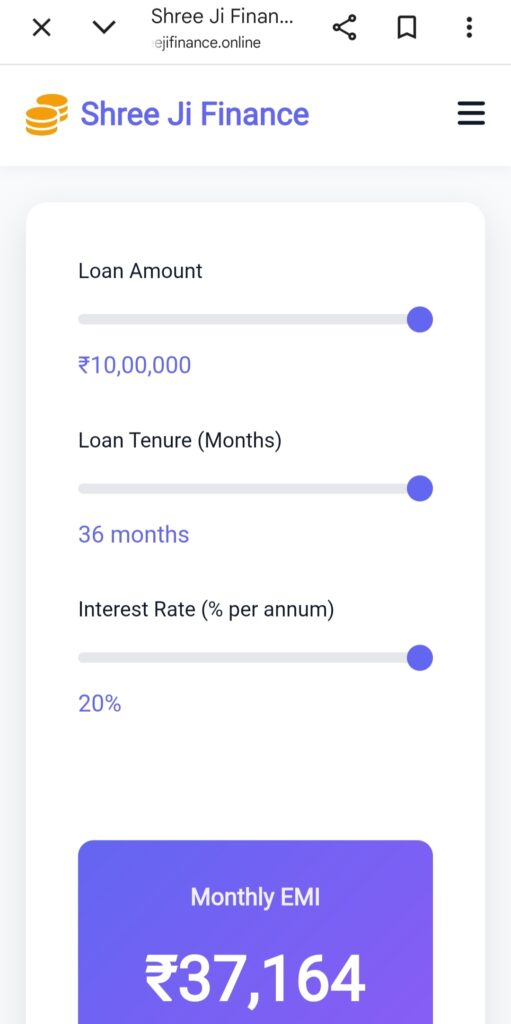 Shree Ji Finance Loan