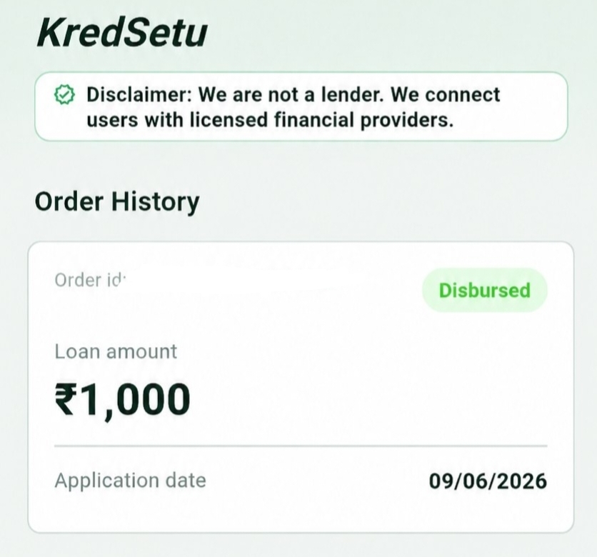 KredSetu Loan Approved